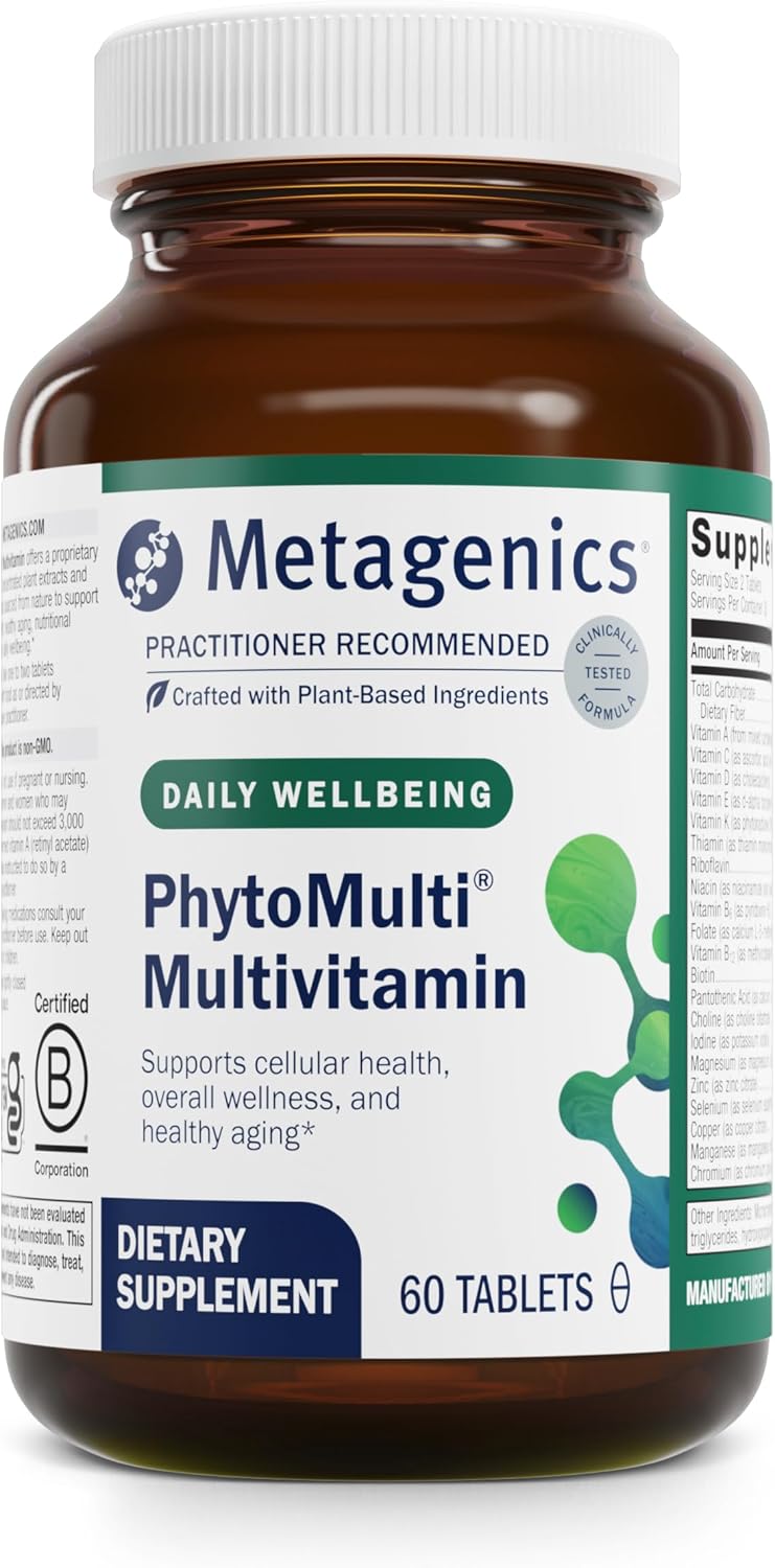 Metagenics PhytoMulti Multivitamin Without Iron - Daily Multivitamin for Overall Health & Aging - 20+ Essential Vitamins & Minerals - With Vitamin B6, Lutein, Zeaxanthin & More