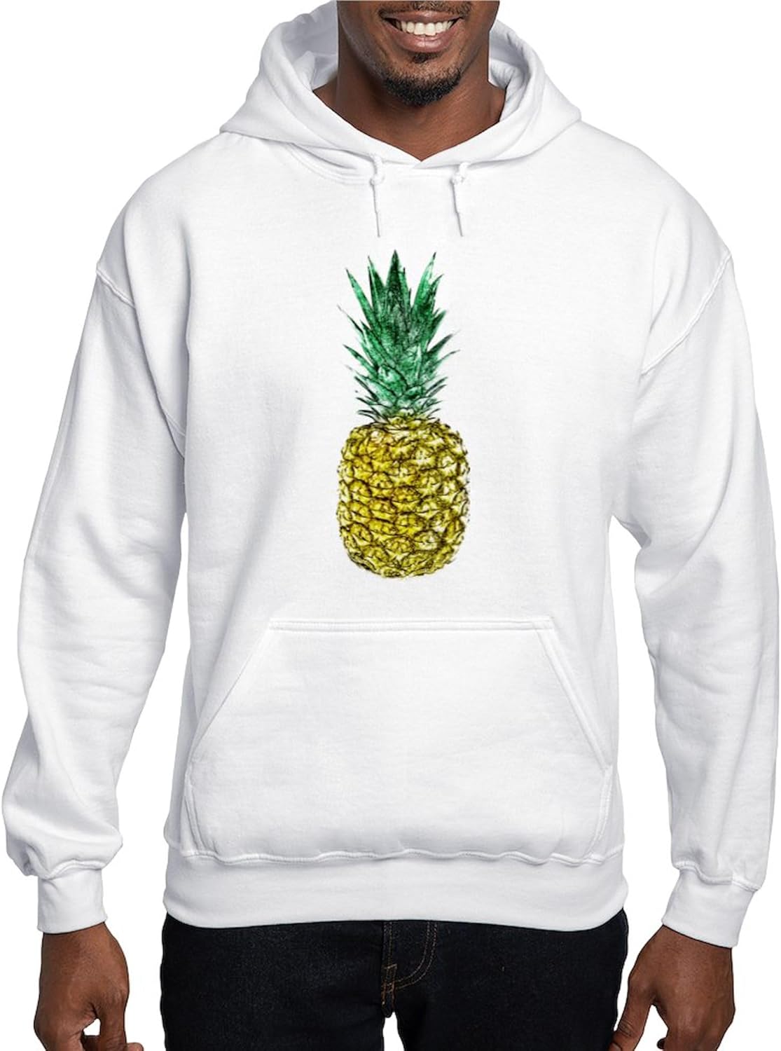 CafePress Pineapple Cute Women Girls Colorful Fas Sweatshirt Men's Light Regular Fit Hooded Sweatshirt