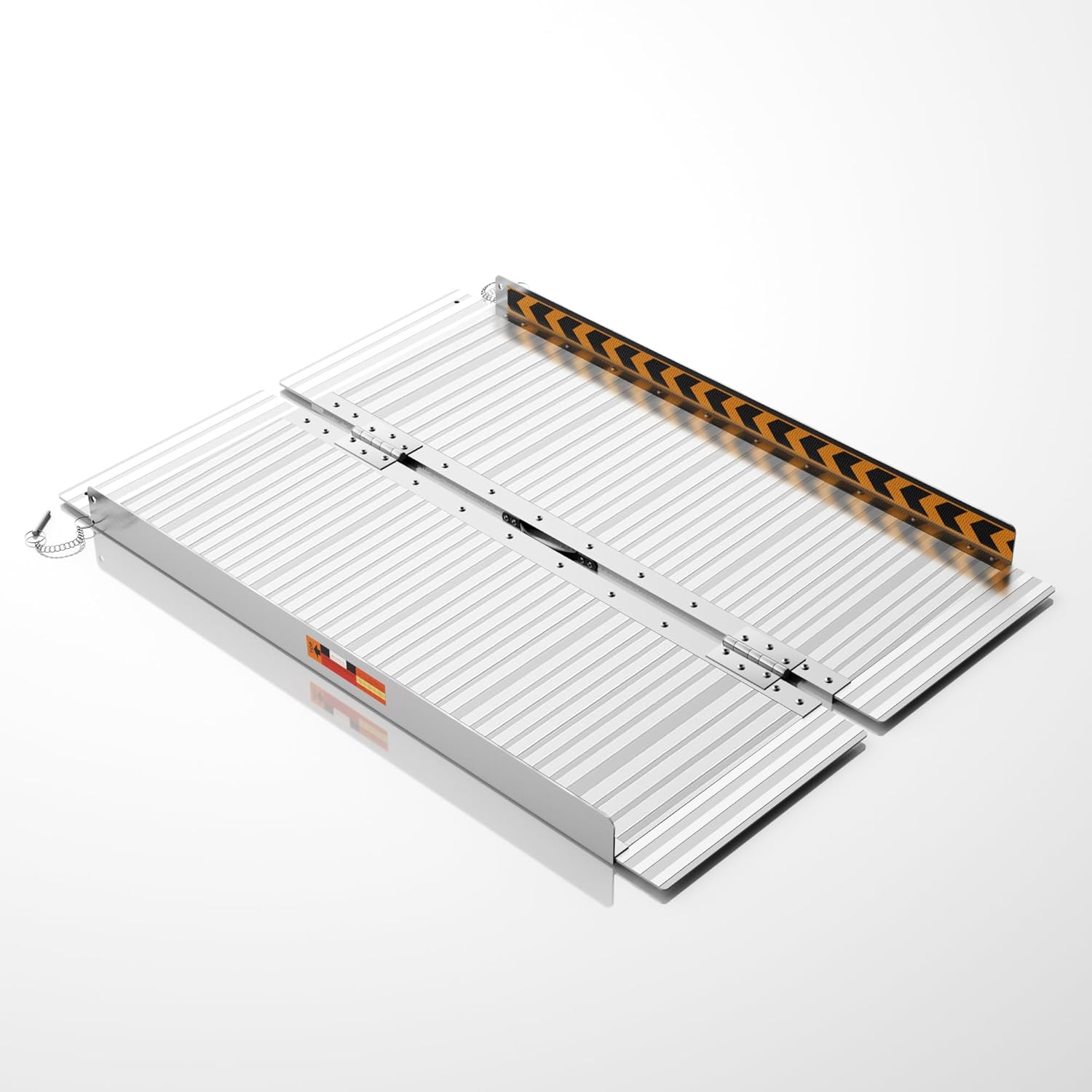 FACHNUO Portable Wheelchair Ramp 3FT, Non-Skid Aluminum Folding Threshold Ramp, Handicap Ramps for Wheelchairs for Home Steps/Doorways/Stairs/Curbs/, Scooter Ramp for Car, 800lbs Weight Capacity