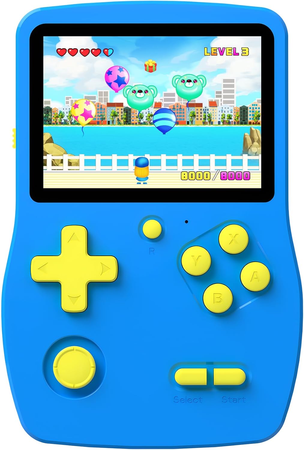 Bornkid 32 Bit Handheld Game Console for Kids,3.0" IPS Screen with Buit in 139 HD Video Games, Portable Rechargeable Game System, Electronic Gaming Player Gifts Toys for Boys Girls