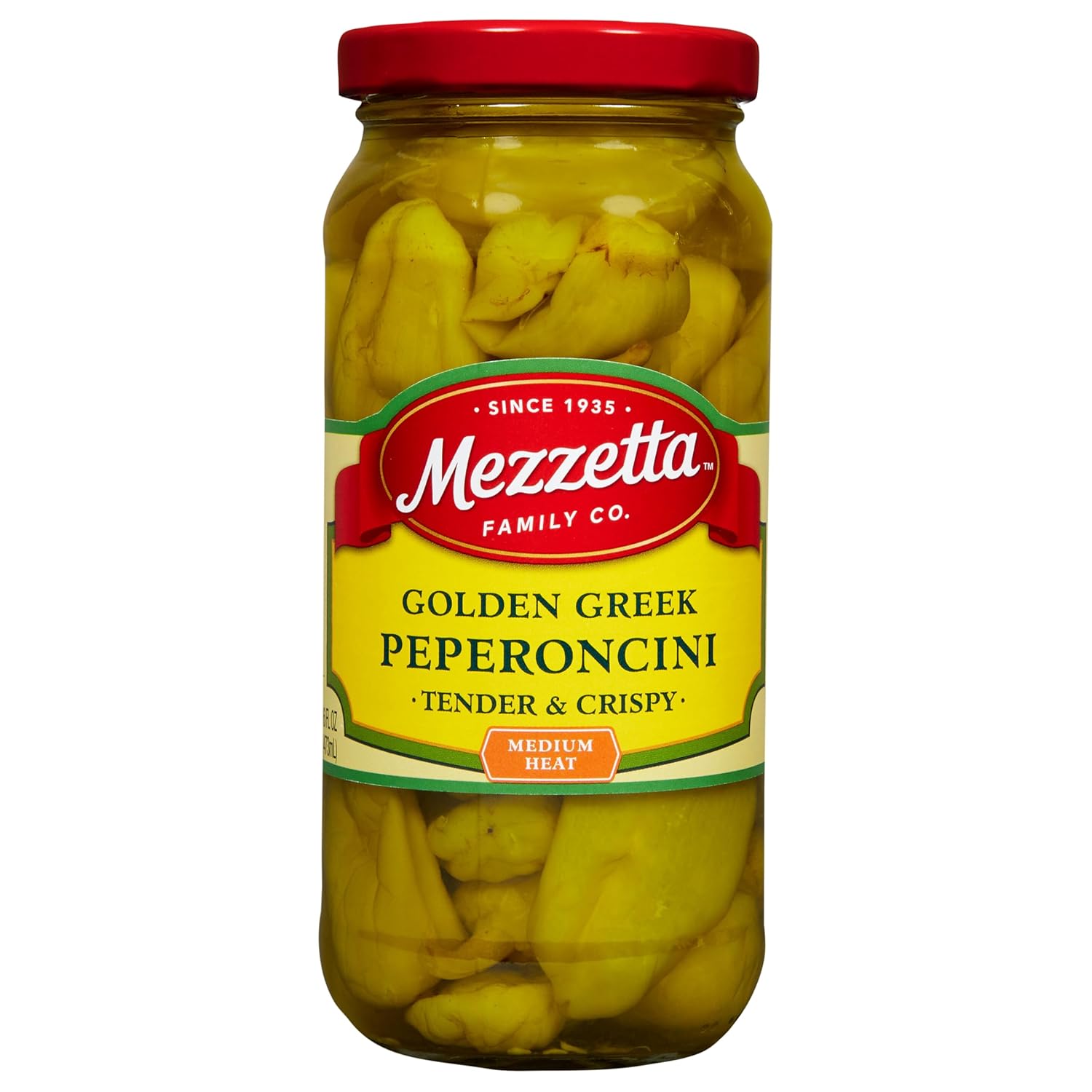 Mezzetta Golden Greek Peperoncini, Whole, 16 Ounce