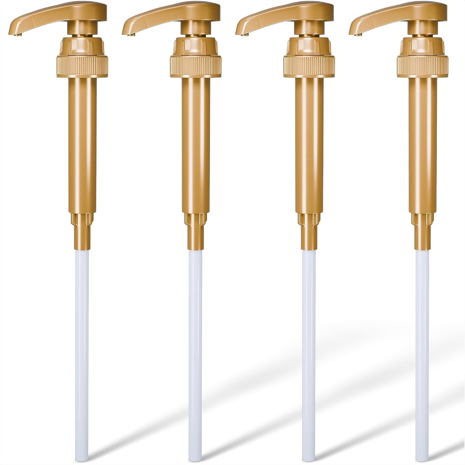 ALPENKOK 4 Pcs Coffee Syrup Dispenser Pump, Compatible with Torani & Skinny