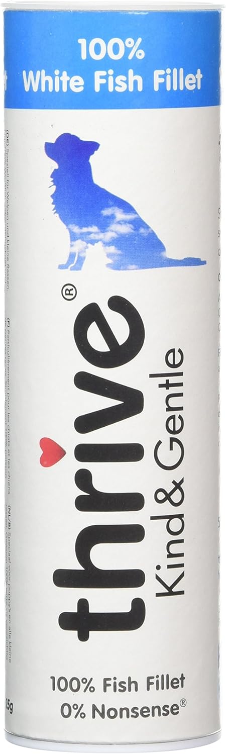 thrive Dog KIND & GENTLE 100% WHITE FISH TREATS (PACK OF 4)