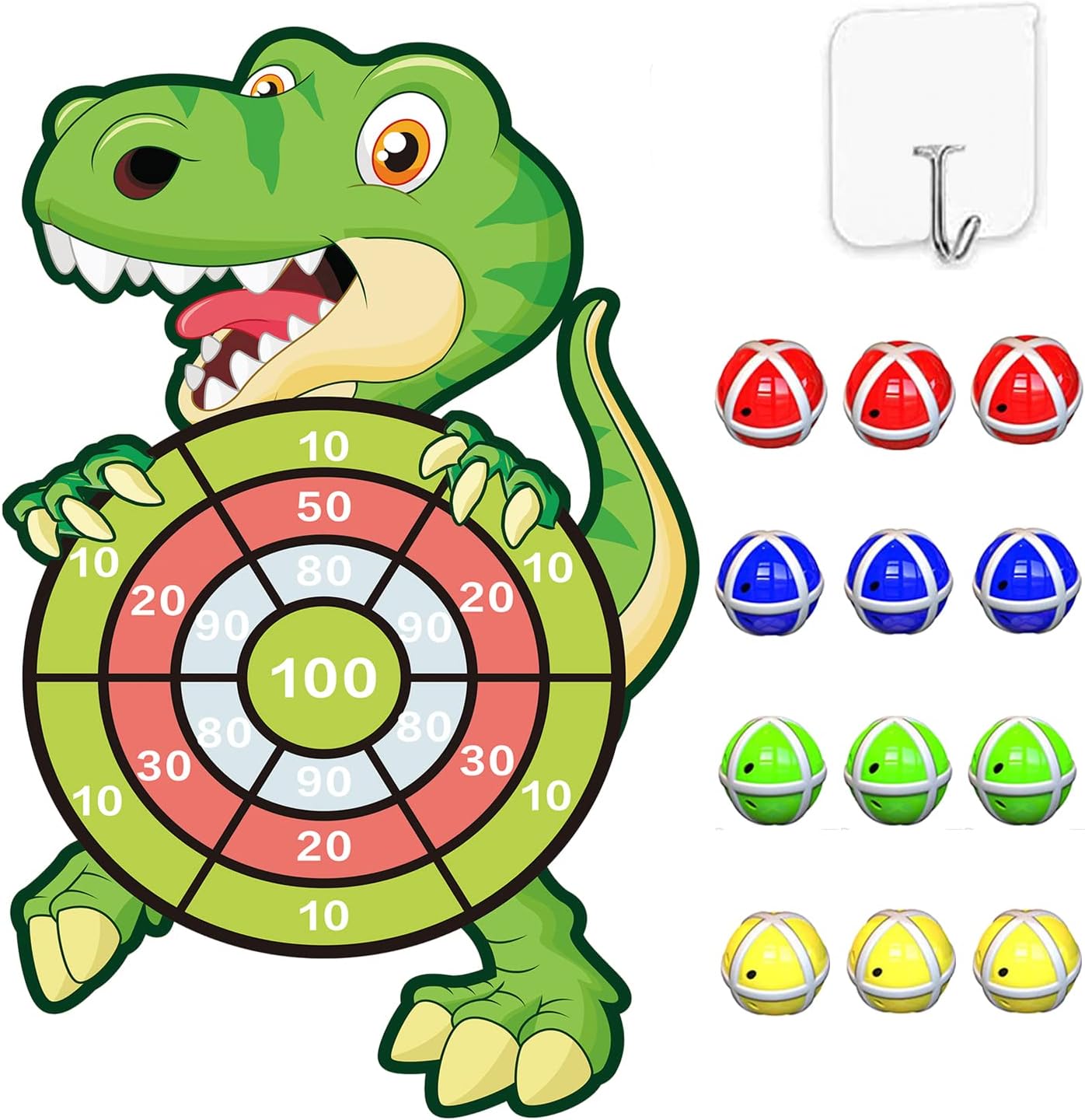 76CM Large Dinosaur & Unicorn DartBoard Gmaes for Kids-Best Party Decoration for Boys Girls Birthday Gifts for Kids