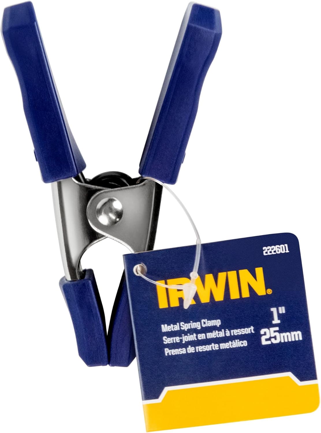 IRWIN Tools QUICK-GRIP Metal Spring Clamp, 1-Inch (222601) , Blue