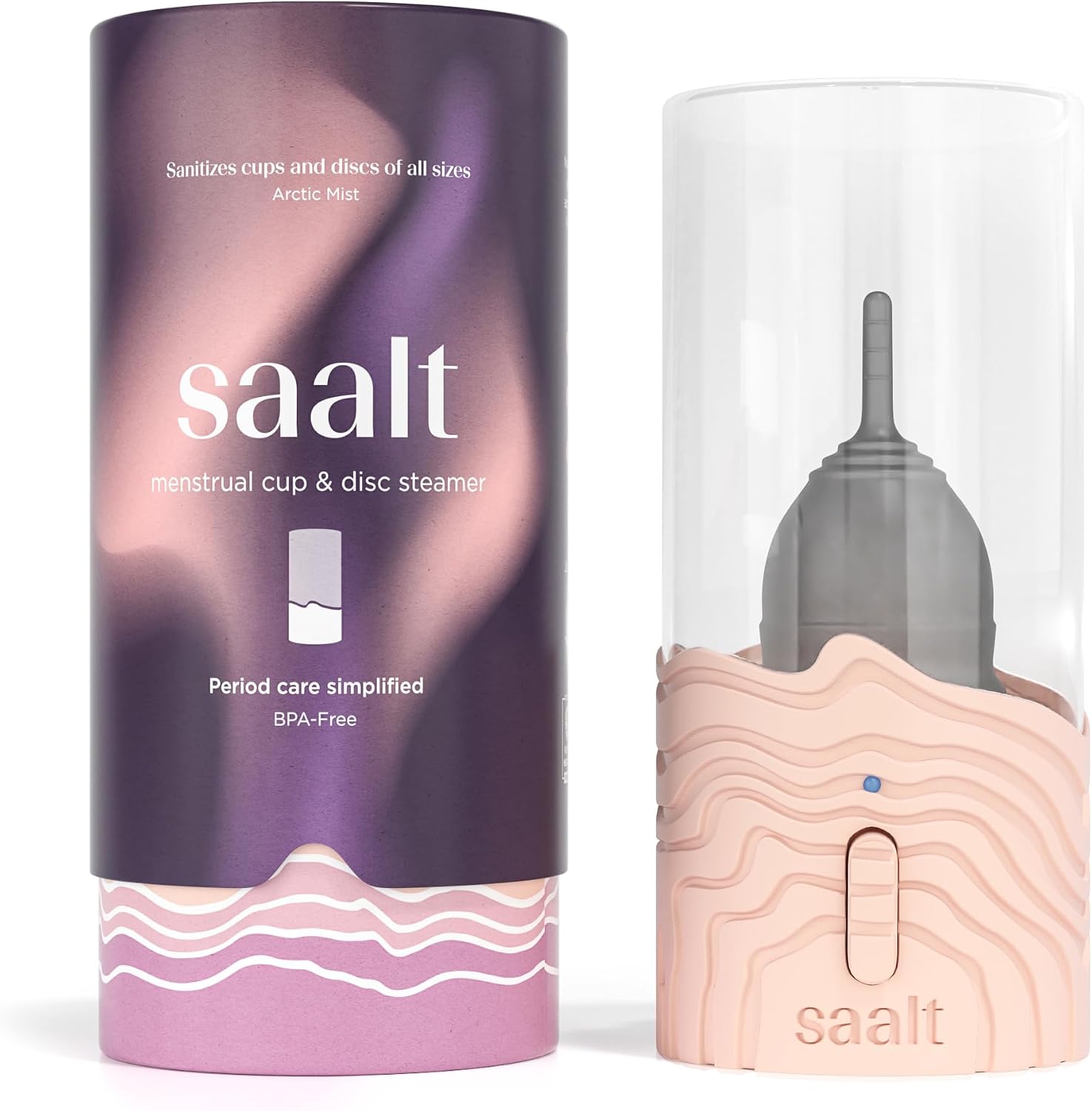 Saalt Menstrual Cup Steamer, Period Cup and Disc Sanitizer
