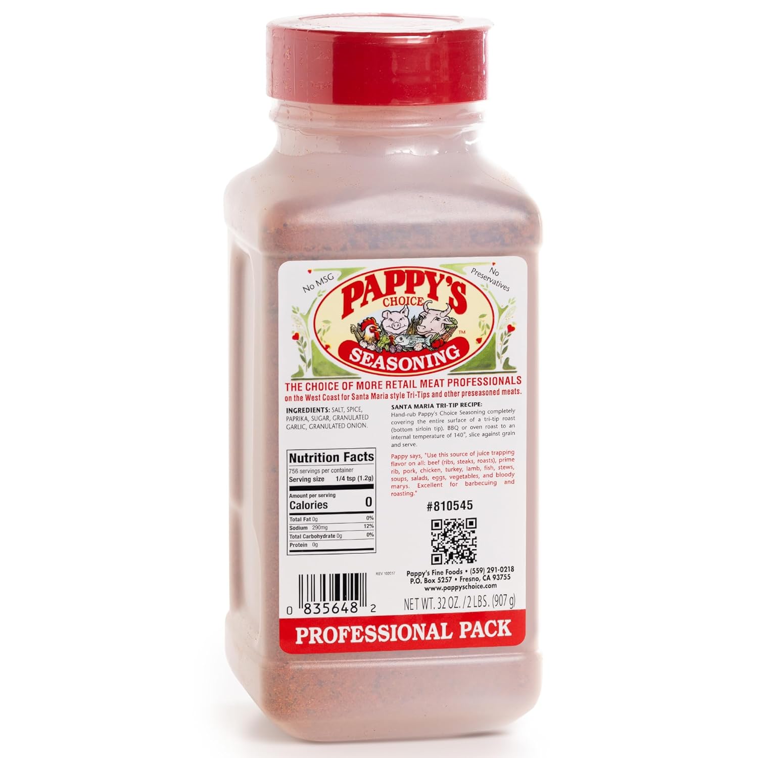 Pappy's Choice Seasoning - Original. All-in-One Gourmet Steak & Meat Rub for Grilling | Perfect for Steaks, Beef, Burgers, and BBQ | Premium Rubs & Seasonings for All Meats, Salads, Veggies, Sea Food and more!
