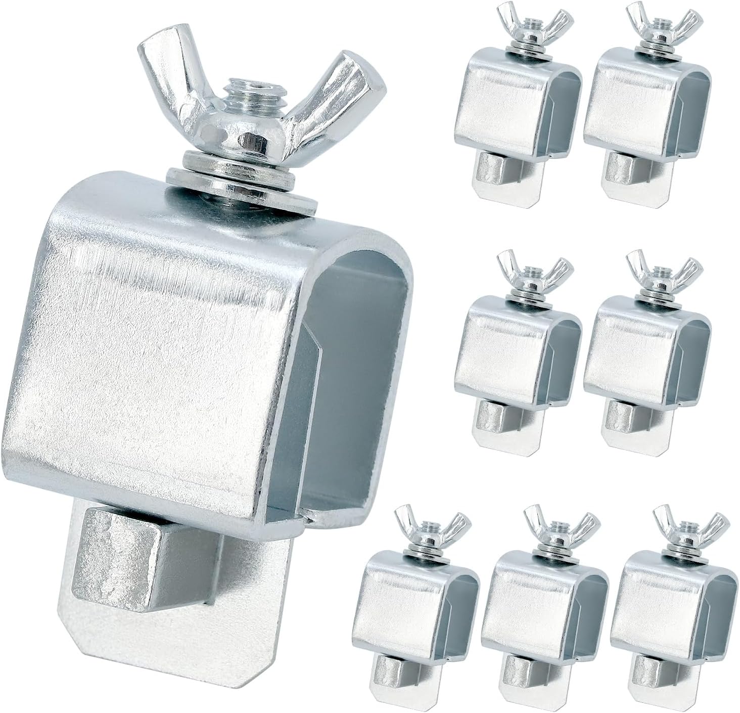 QWORK® 8 Pcs Butt Welding Clamp, Steel Alloy Welding Clamps, Corrosion-Resistant Butt Welding Clamp Positioner for Car, Window Frame, Door Panel