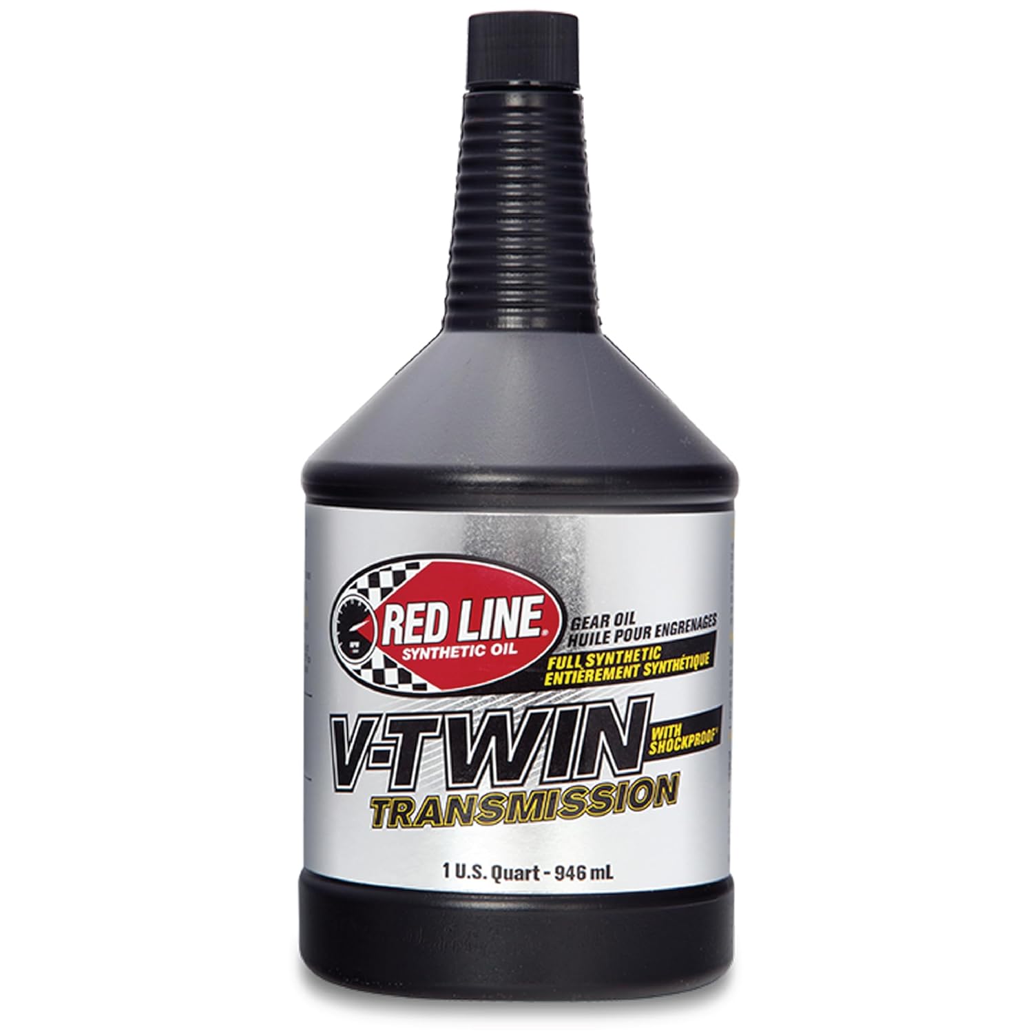 Red Line 42804 Full Synthetic Gear Oil, V-Twin Transmission Oil with Shockproof - 1 Quart