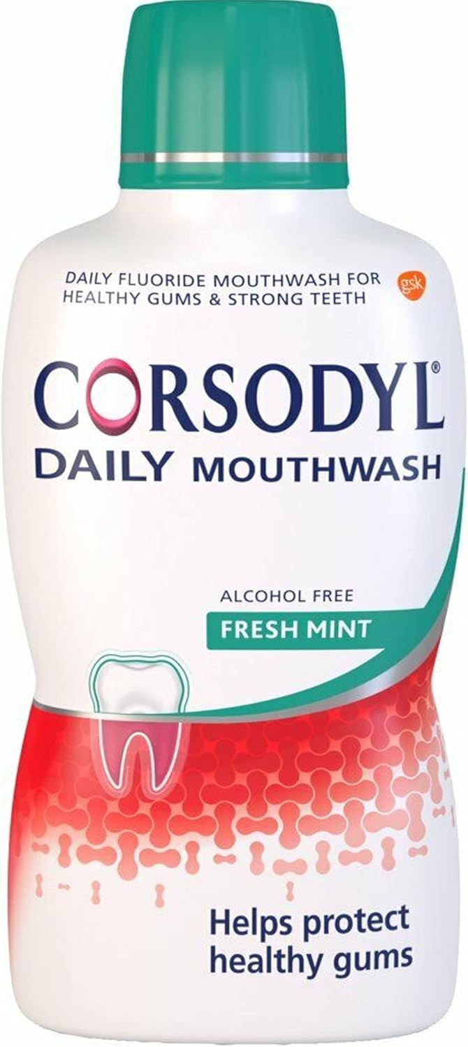 CORSODYL DAILY 500ml FRESH & COOL MINT EVERYDAY GUM PROTECTION MOUTH WASH (FRESH MINT)