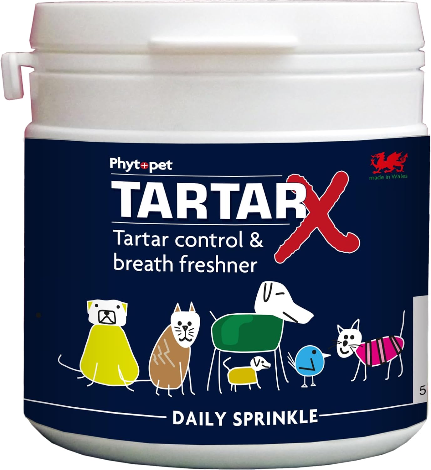 Phytopet TartarX Plaque and Tartar Remover for Teeth, Cat and Dog Breath Freshener, All Natural Cat and Dog Dental Care, 300g - 100% Herbal Phytopet Pet Supplies