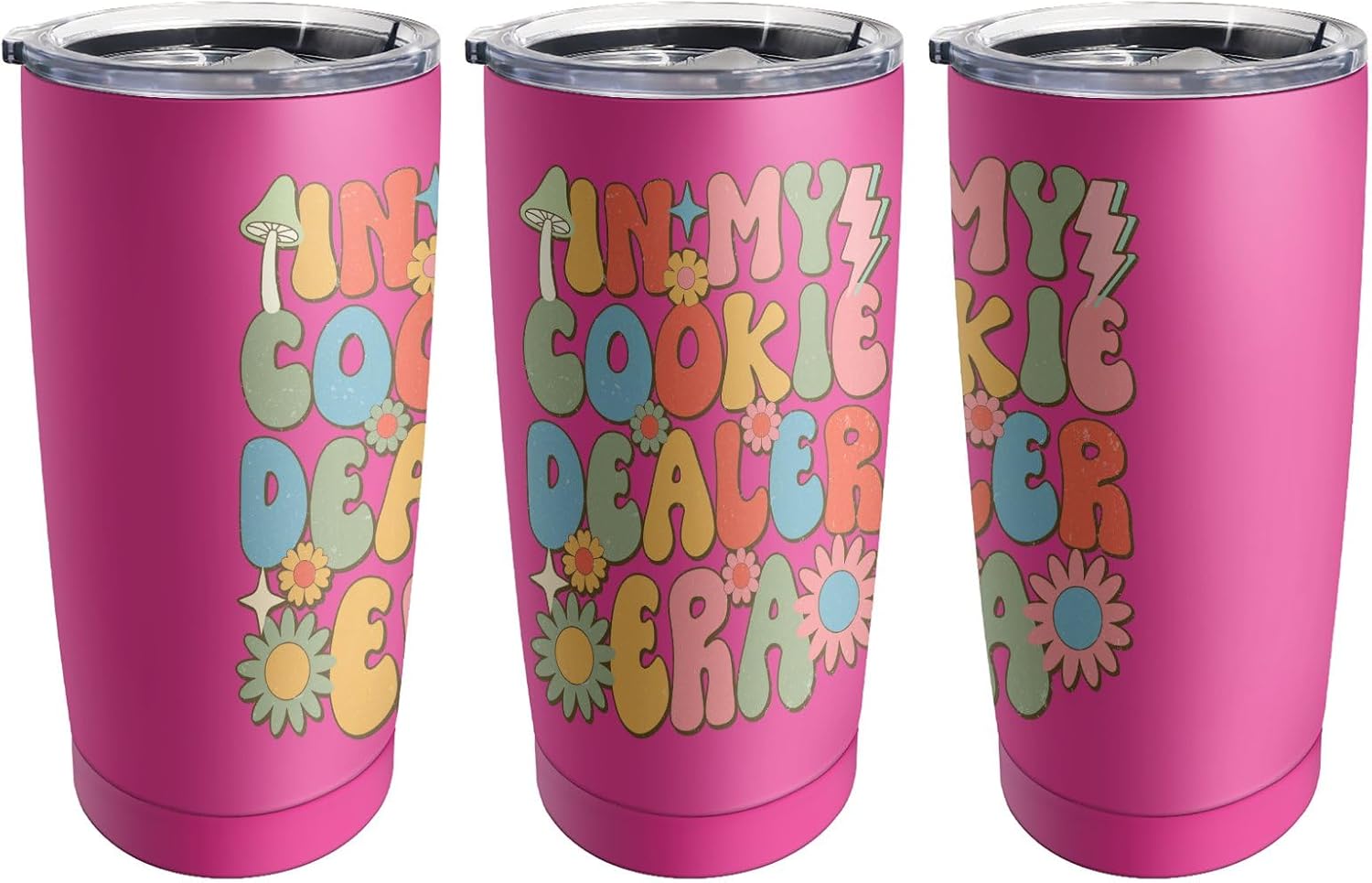 In My Cookie Dealer Era Stainless Steel Water Bottles,Gifts For Godfather,Stainless Steel Wine Tumbler With Lid For Beach