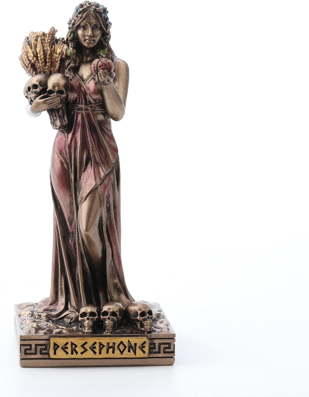 Veronese Design 3 5/8 Inch Persephone Greek Goddess of The Spring and Underworld Resin Miniature Figurine Hand Painted Bronze Finish