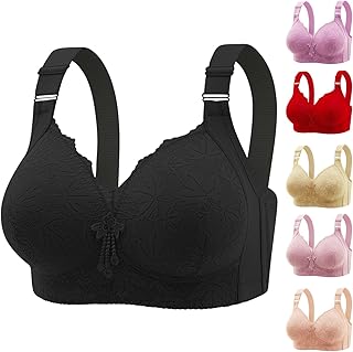 Daisy Bras for Women Front Closure No Underwire Wireless Bras Push Up Plus Size Bra Comfortable Breathable Bras