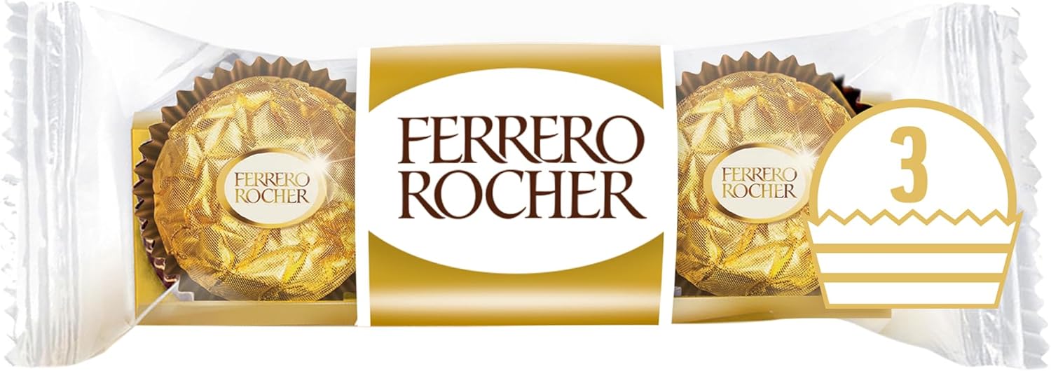 Ferrero Rocher Chocolate, 3 Balls, 37.5g