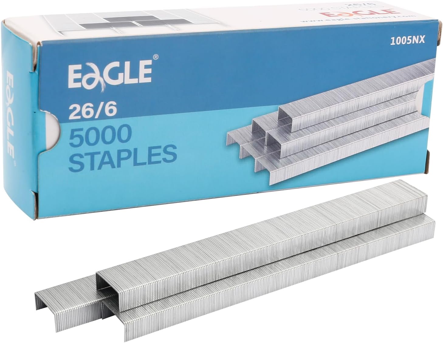 Eagle Staples, Standard 1/4" Leg Length, 5000/Box, 1-pack