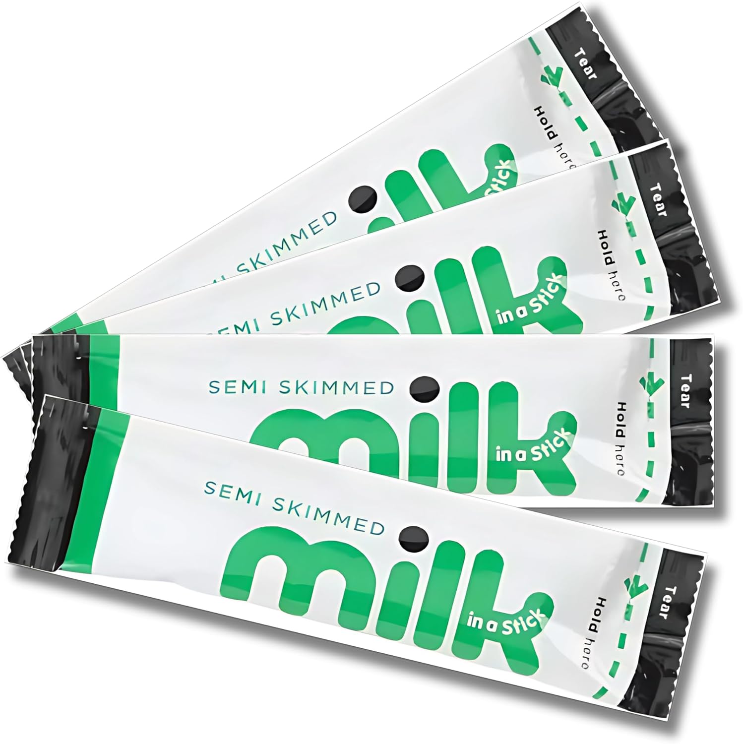 30 x Lakeland Dairies Milk In A Stick - UHT Semi Skimmed Milk Sachets - 10ml Each. Ideal for Travel, Camping, Work, Hotels, Airplanes, and Letterbox Friendly Packaging By Espresso Yourself