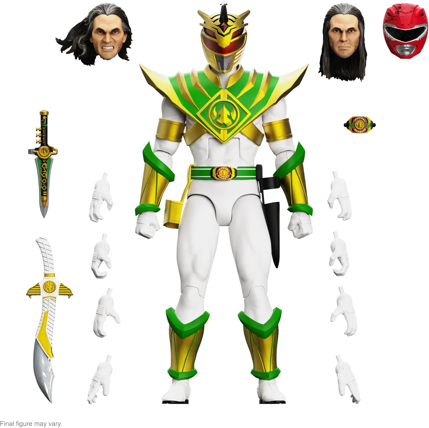 Super7 ULTIMATES! Mighty Morphin Power Rangers Lord Drakkon - 7" Power Rangers Action Figure with Accessories Classic TV Show Collectibles and Retro Toys