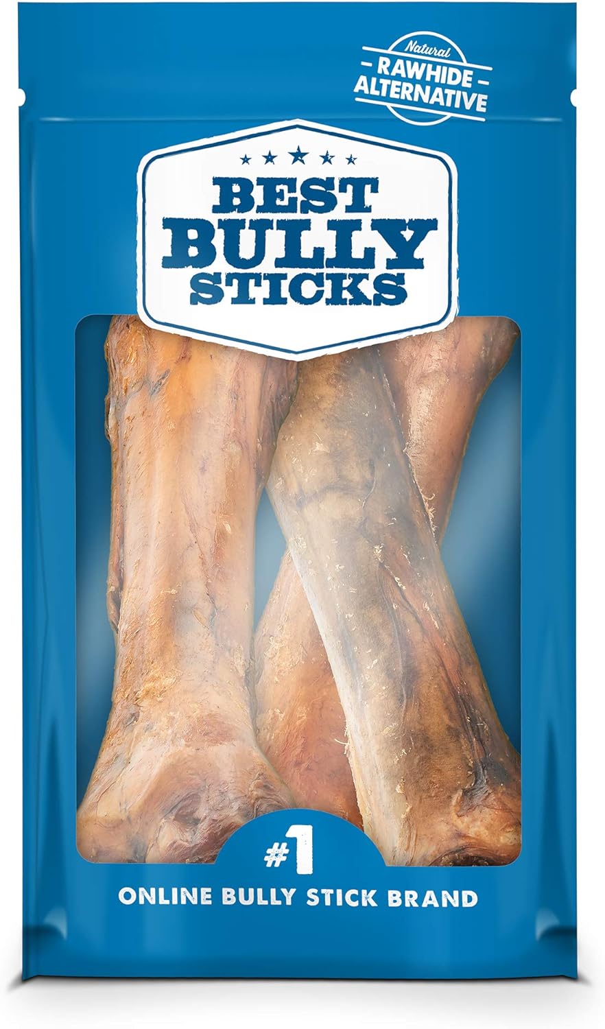 Best Bully Sticks Jumbo Smoked Beef Shin Bones - 3 Count (Pack of 1) - Free-Range, All-Natural, Grass-Fed Snack
