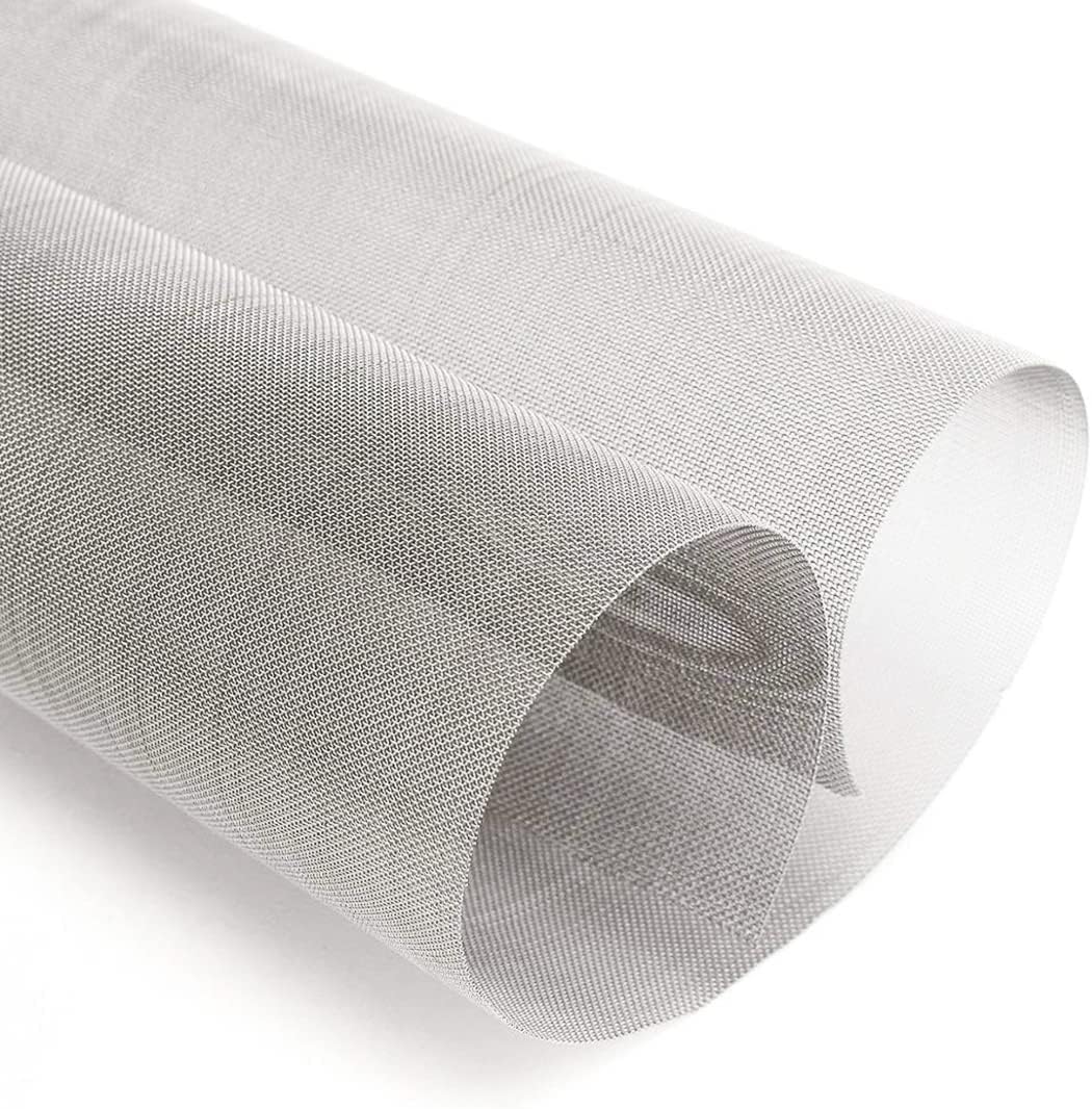 1Pack 120 Mesh 304 Stainless Steel Woven Wire Mesh Never Rust, Hard and Heat Resisting Metal Mesh Sheet Great for Home, Kitchen, Garden, Airbrick - 11.8x23.6 Inch