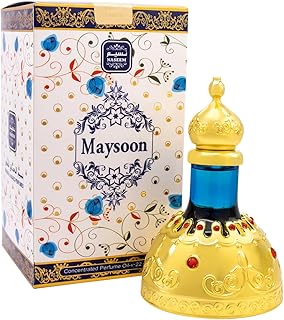 Naseem Maysoon Concentrated Perfume Oil - Arabian Perfume for Women Alcohol Free & Long Lasting Clean Fresh & Amber Perfume 0.74 Fl Oz