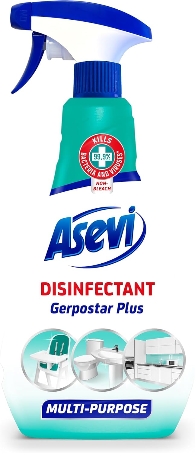 Asevi Disinfectant Cleaning Spray, Multi Purpose Cleaner, Antibacterial Spray, 750ml