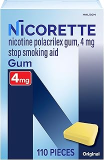 Nicorette Nicotine Gum to Help Stop Smoking, 4 mg, Original Stop Smoking Aid - 110 Count