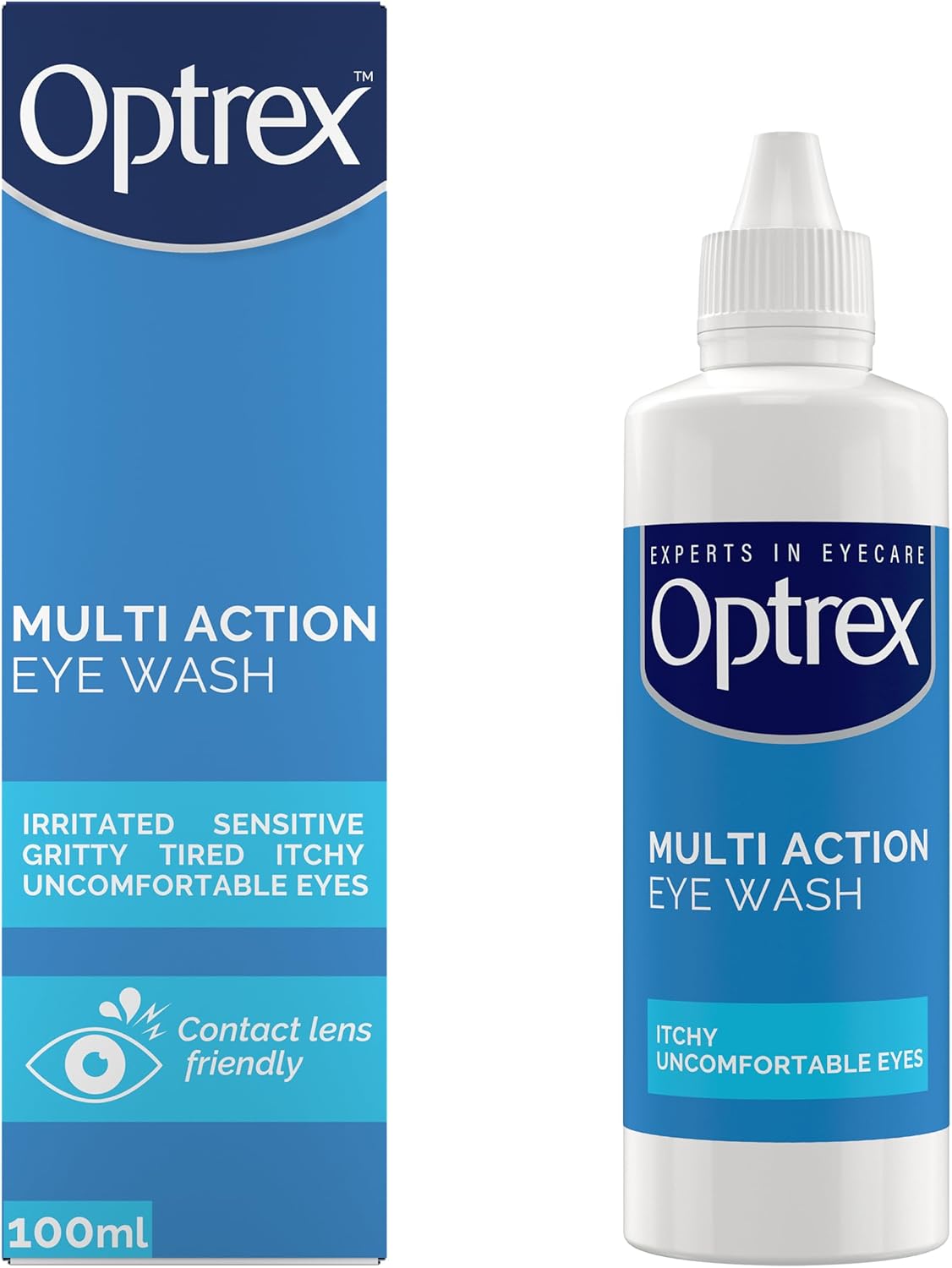 Optrex™ Multi Action Eye Wash, Irritated, Tired, Uncomfortable Eyes, 100ml