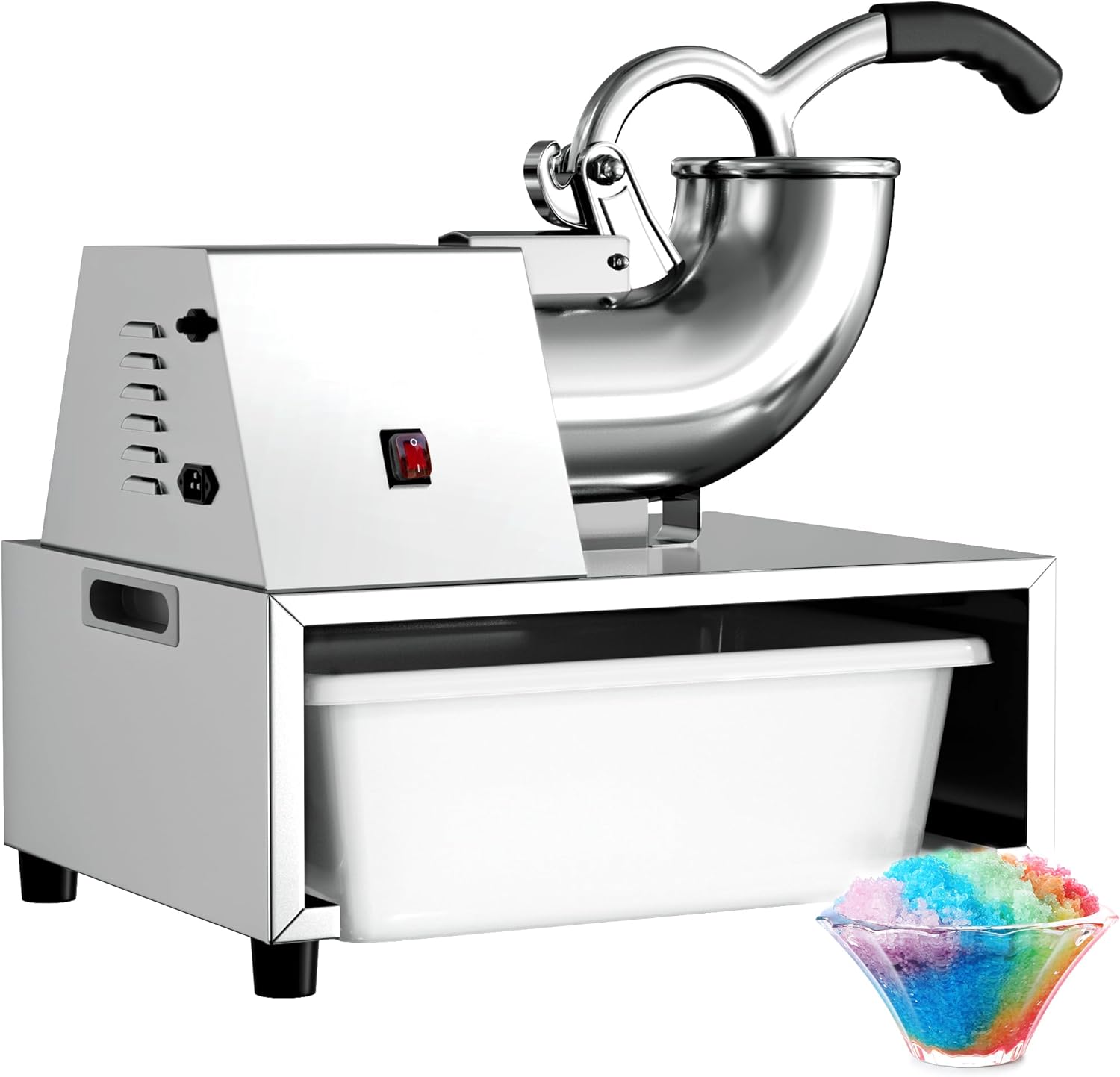 VNN Commercial Shaved Ice Machine, Electric Snow Cone Machine, Suitable for Party Activities, Family Gatherings, Events