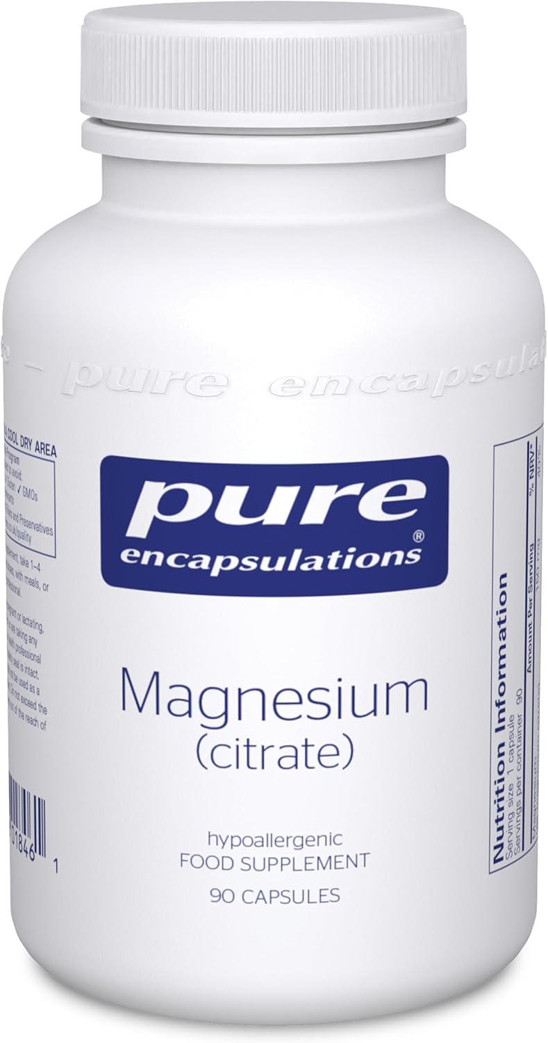 Pure Encapsulations - Magnesium (Citrate) 150mg - Highly Bioavailable Magnesium Chelate - 90 Capsules