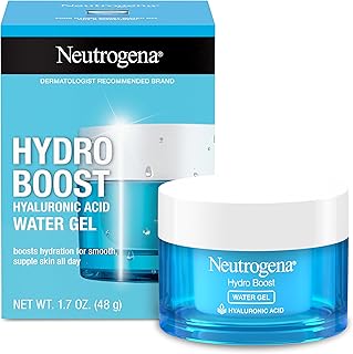 Neutrogena Hydro Boost Water Gel with Signature Fragrance, Hyaluronic Acid Facial Moisturizer for Normal to Oily, Combination Skin, Delivers hydration for Refreshed, Dewy Skin, 1.7 oz