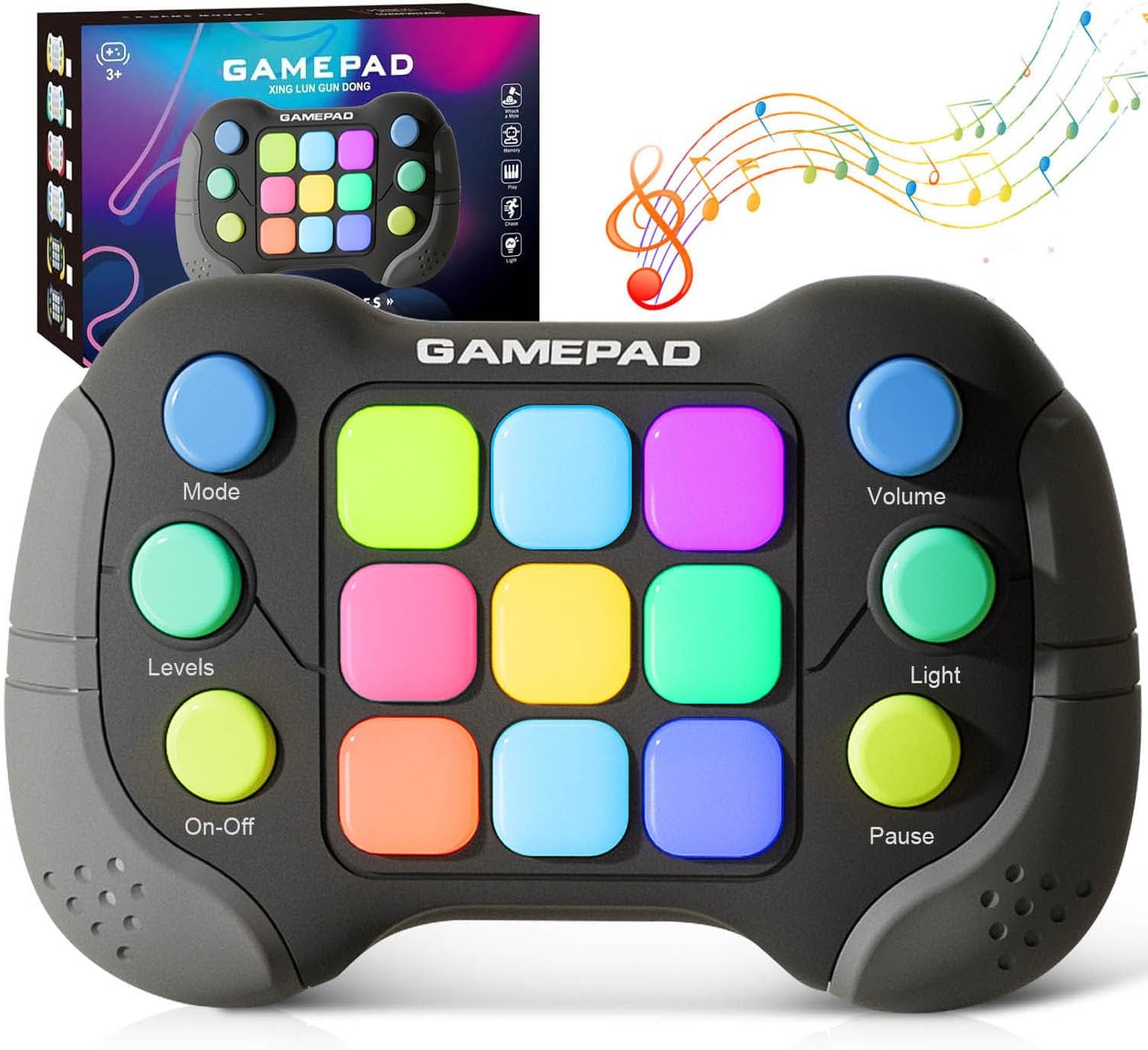 Upgraded Flashing Handheld Game for Kids, Fast Push Fidget Game Toy, Quick Push Light Up Fidget Electronic Game Console for Teens, Birthday Gifts for 3-12 Year Old Boys Girls