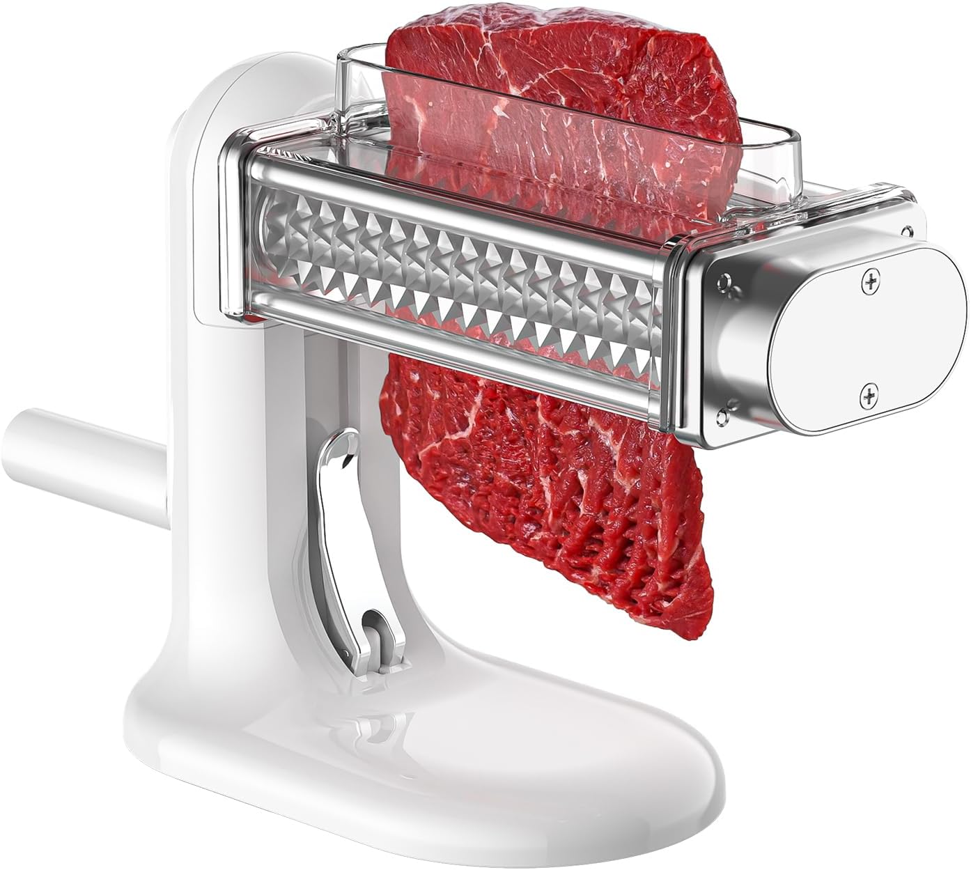 Cofun Manual Meat Tenderizer Tool, Meat Tenderizer Machine with Stainless Steel Gear, Steak Flatten Cuber Rolling Meat Poultry Tenderizer, Meat Tenderizer Kitchen Tool