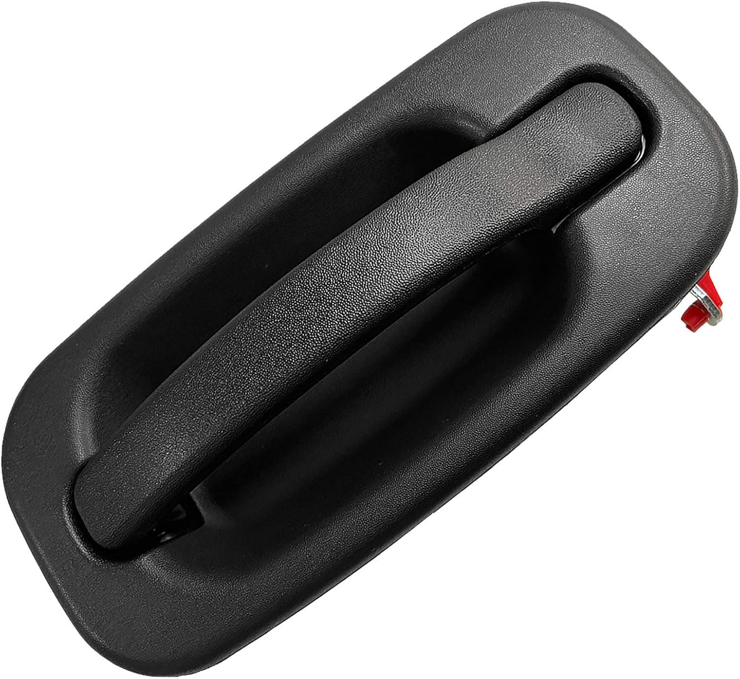 NPAUTO Exterior Front Passenger Side Door Handle Compatible with 1999 2000 2001 2002 2003 2004 2005 2006 2007 Silverado GMC Sierra Tahoe Yukon XL Avalanche 1500 2500 HD, Black, No Keyhole