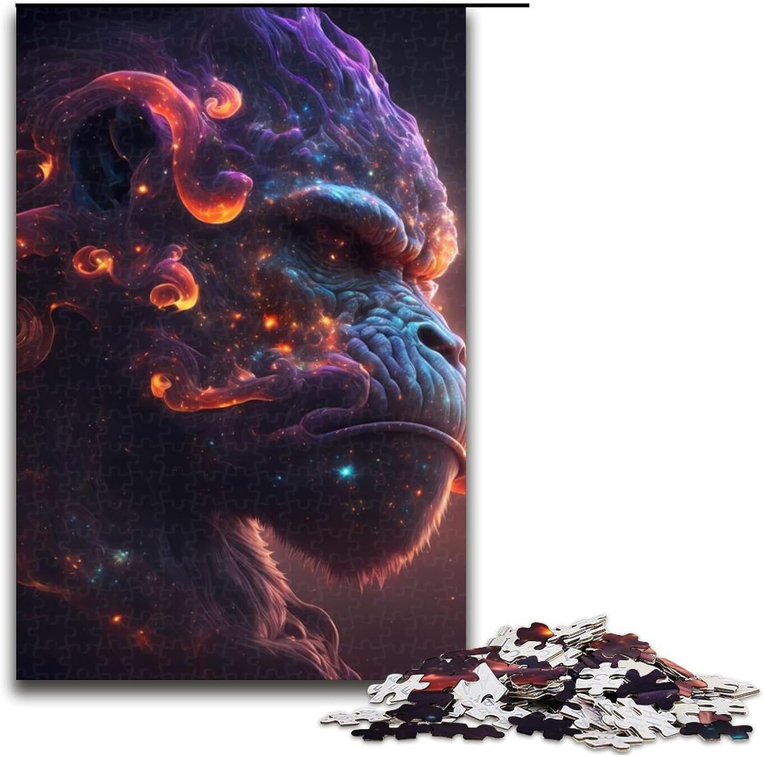 Jigsaw Puzzles Pieces for Adults Gorilla Challenging Puzzles Home Activity for Holidays Birthdays And Family Game Nights 1000 PCS(75x50cm)