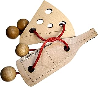 Double Trouble String Puzzle - Wine & Cheese Model - Brain Teaser