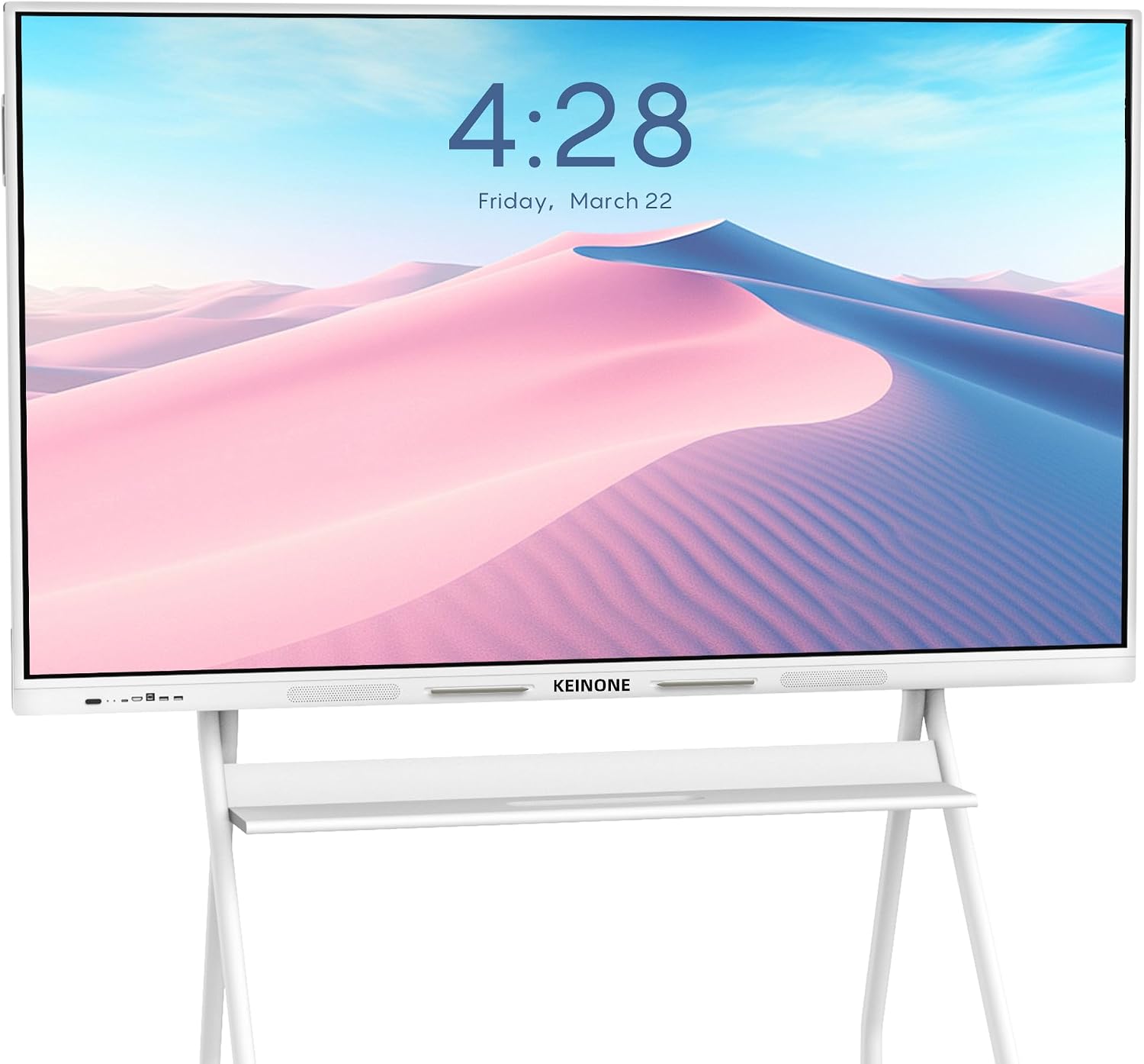Smart Board for Classroom, 65" 8+128 GB Interactive Smartboard Built-in Android OS & Open App Ecosystem - 4K Touchscreen Electronic Digital Whiteboard for Home Office School Studio