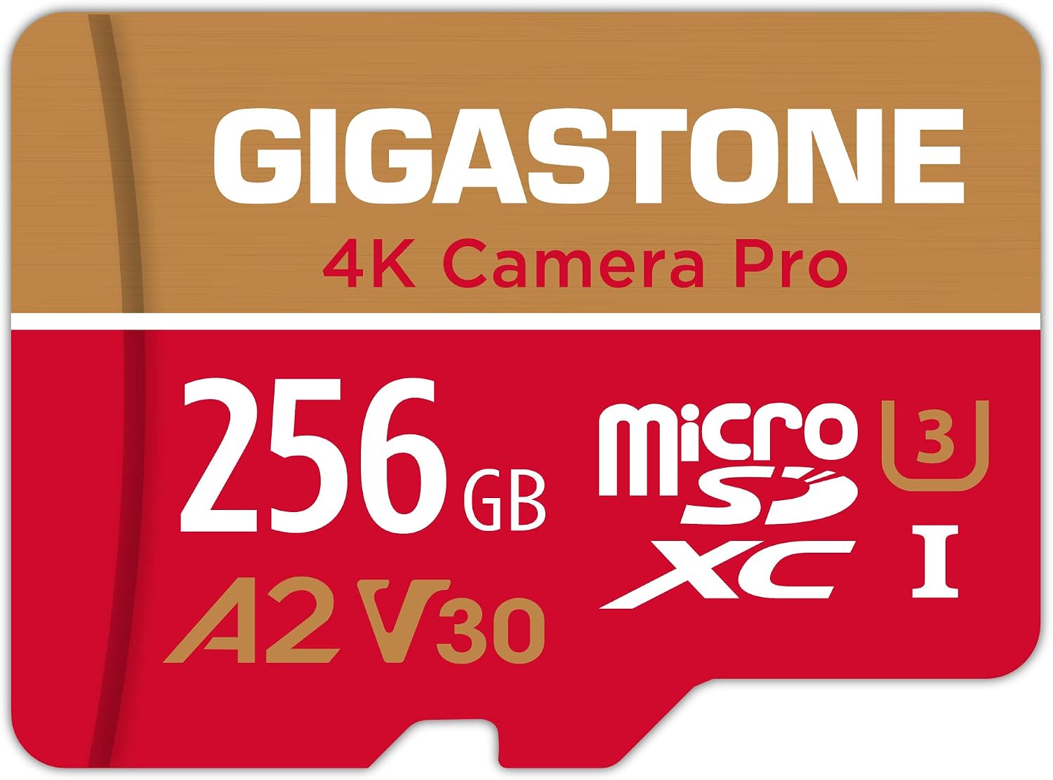 【5-Yrs Free Data Recovery】 GIGASTONE 256GB Micro SD Card, 4K Camera Pro, A2 V30 for Smartphone, Gopro, Action Cams, 4K UHD Video, Nintendo-Switch Compatible, Up to 100MB/s, UHS-I U3 C10 with Adapter