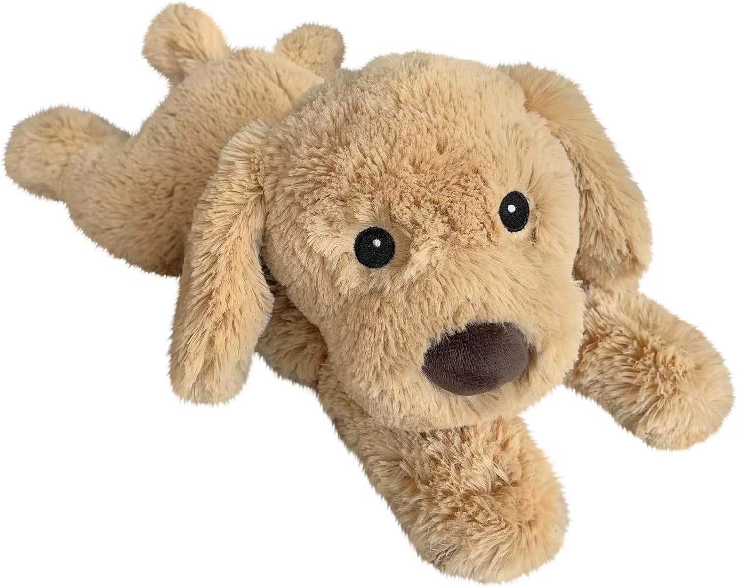Dog Stuffed Animals, Microwavable Stuffed Animal Adorable Fluffy Puppy Plush for Warmth, Heatable Coolable Lavender Scent Dog Plush Toys, Cute Soft Dog Plushies for Kids Adults Gifts, Golden Retriever