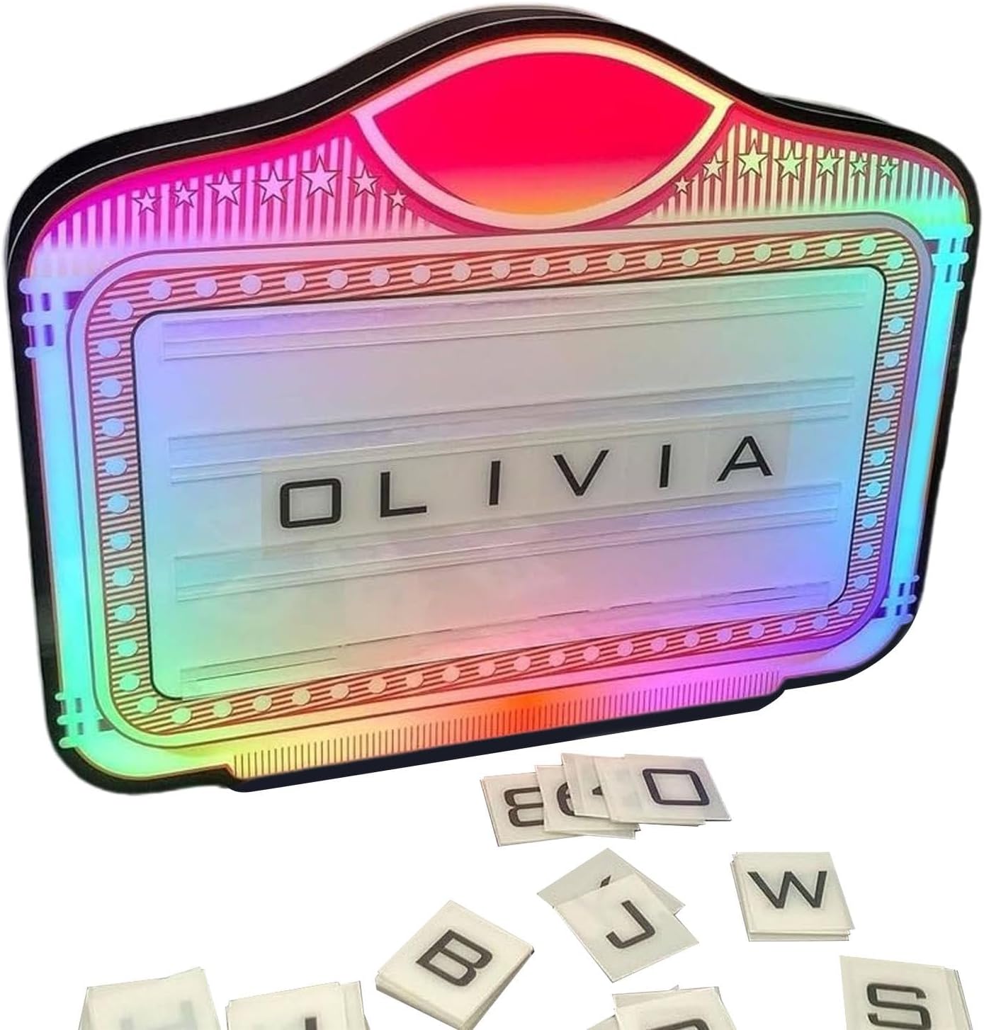 liliiy Club Sign Vip Service, Nightclub LED Bottle Presenter, Light Box with Changeable Letters, Free Custom Logo, For Bar Hotel Private Party
