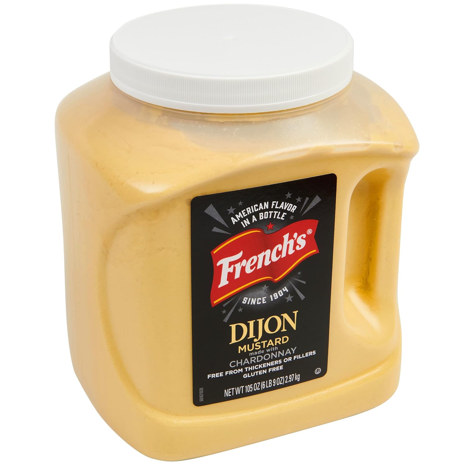 French's Dijon Mustard, 105 oz - One 105 Ounce Bottle of Dijon Mustard with Chardonnay, Perfect for Creating Signature Sides and Entree Recipes