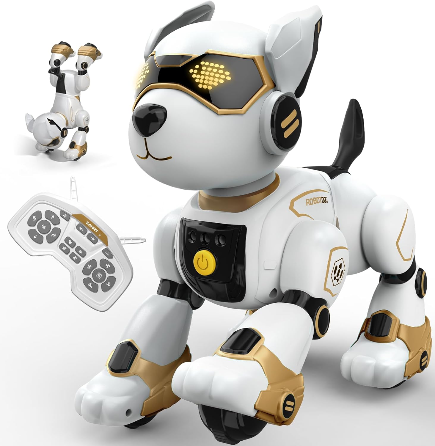 Anysun Robot Dog Toy - Rechargeable, Interactive, Programmable, Voice Commands Age 3+, Remote Control, Touch Sensing for Boys & Girls