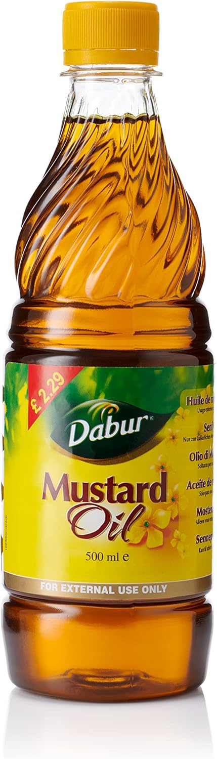 Dabur Indian Mustard Oil - 500ml, Enriched With Mustered, Authentic Indian Mustard Oil, Perfect For Traditional Indian Cooking