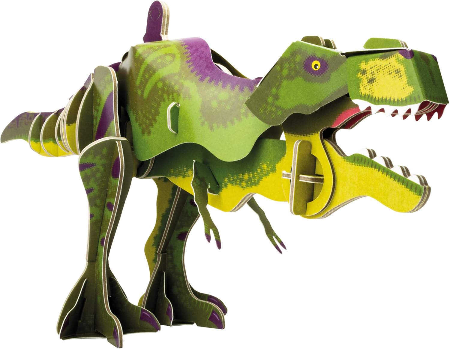 Build Your Own T-Rex Dinosaur - Moving Head and Jaw Closing Action - Cardboard Craft Kit - Ages 8+