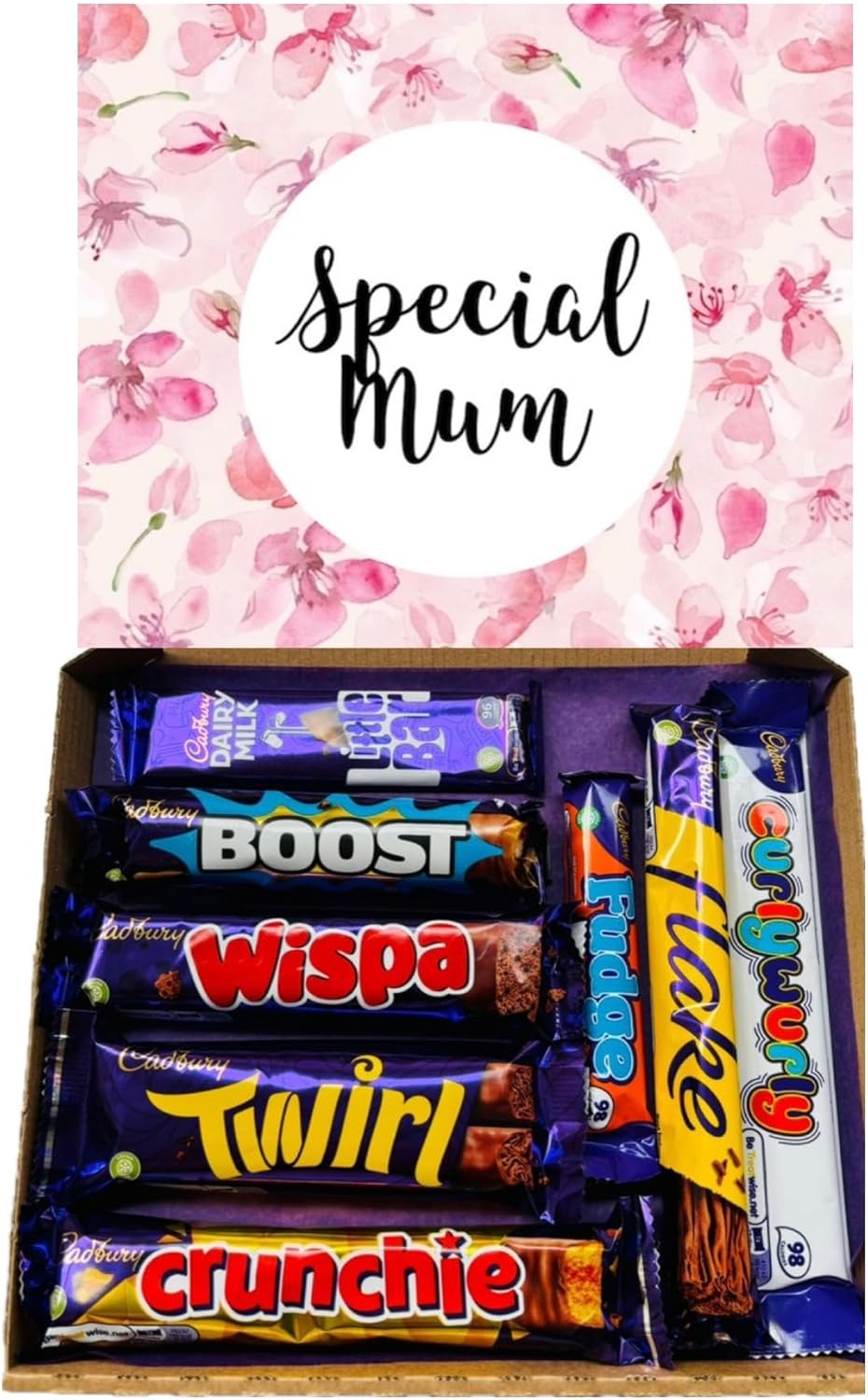 Mother's Day Special Mum Chocolates Sweet Box candy Gift Hamper Treat 8 Full Size Chocolate Bars Pick N Mix Birthday Mummy Presents