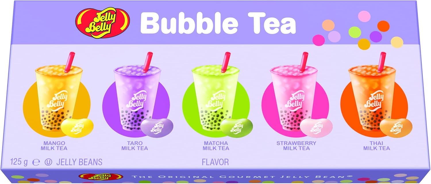 Jelly Belly - Exquisite Bubble Tea Flavoured Jelly Bean Assortment, Deluxe Gift Box, 125g