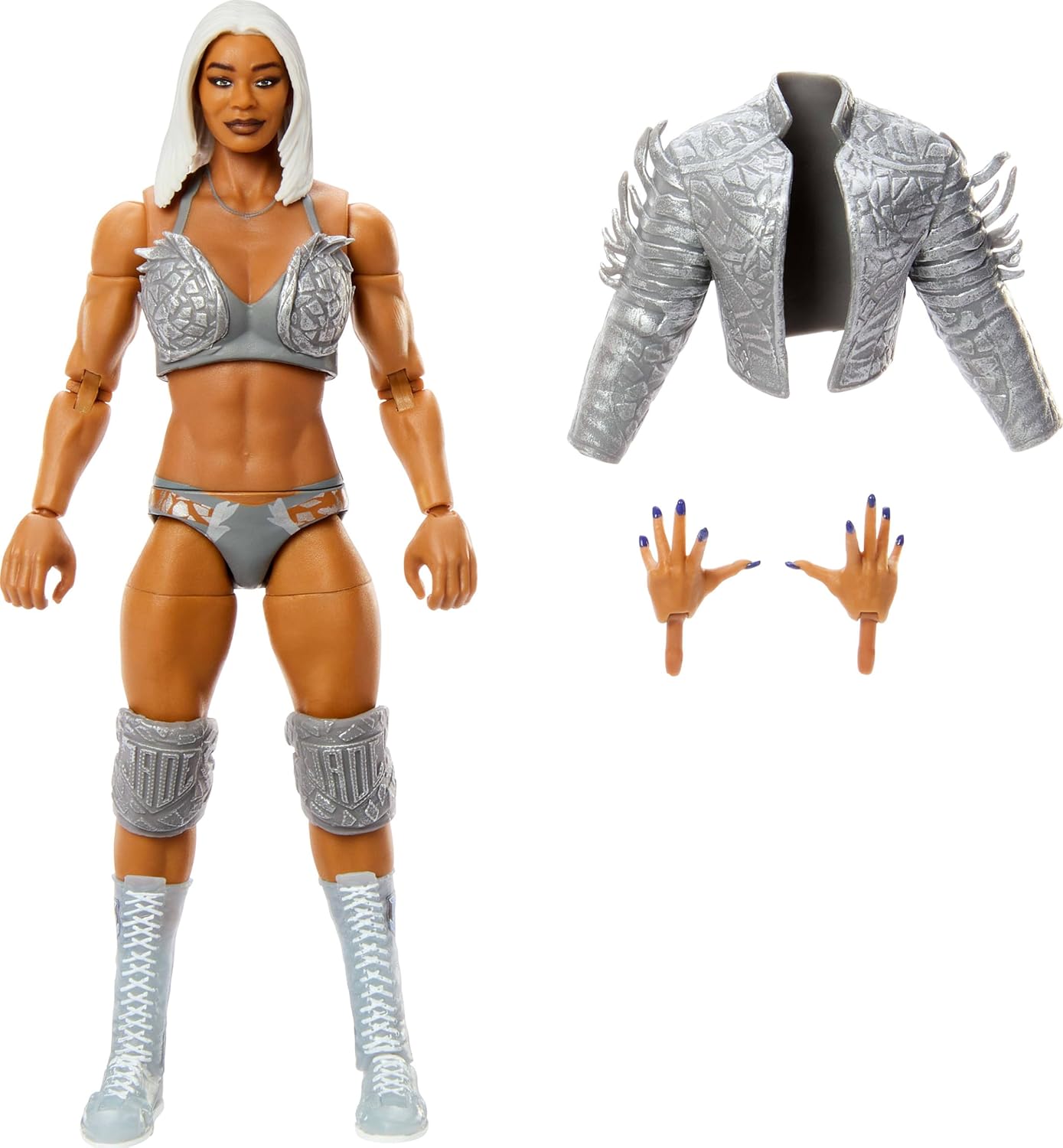 Mattel WWE Elite Action Figure & Accessories, Series #116 6-inch Collectible Jade Cargill with 25 Articulation Points & Swappable Hands