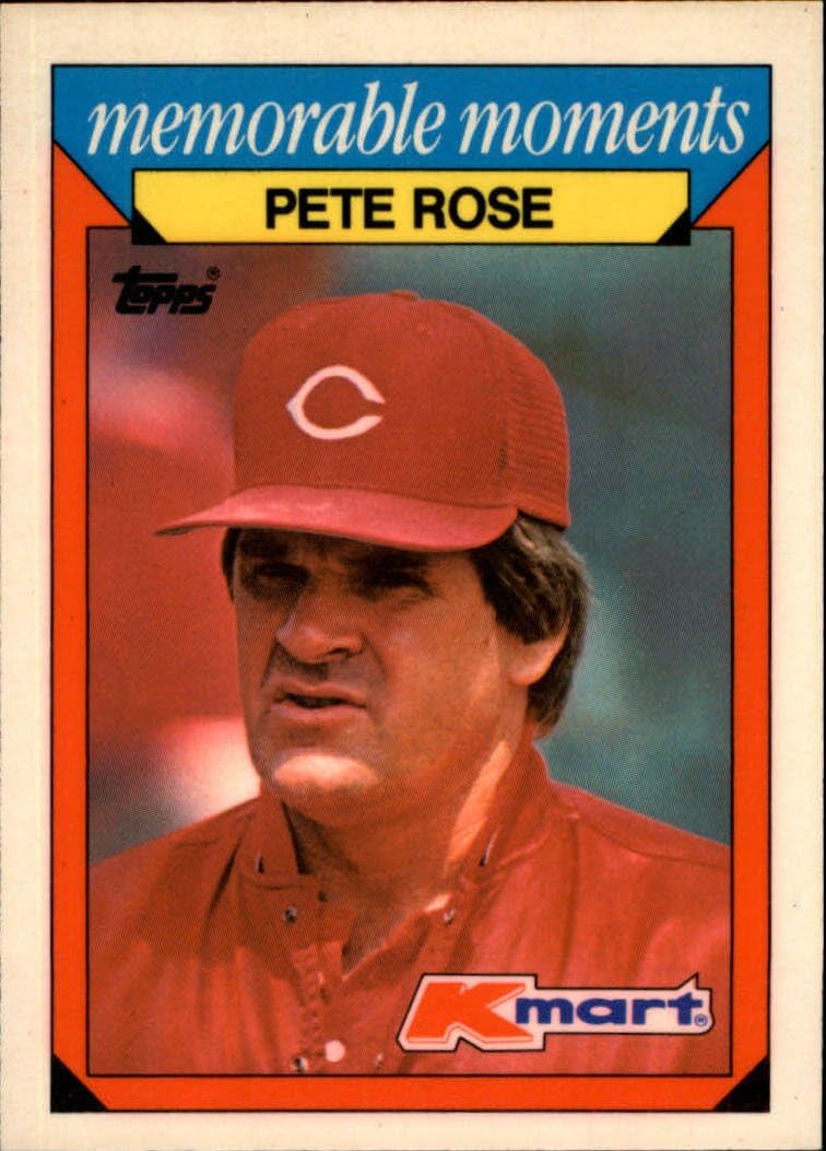 1988 K-Mart Baseball Card #22 Pete Rose