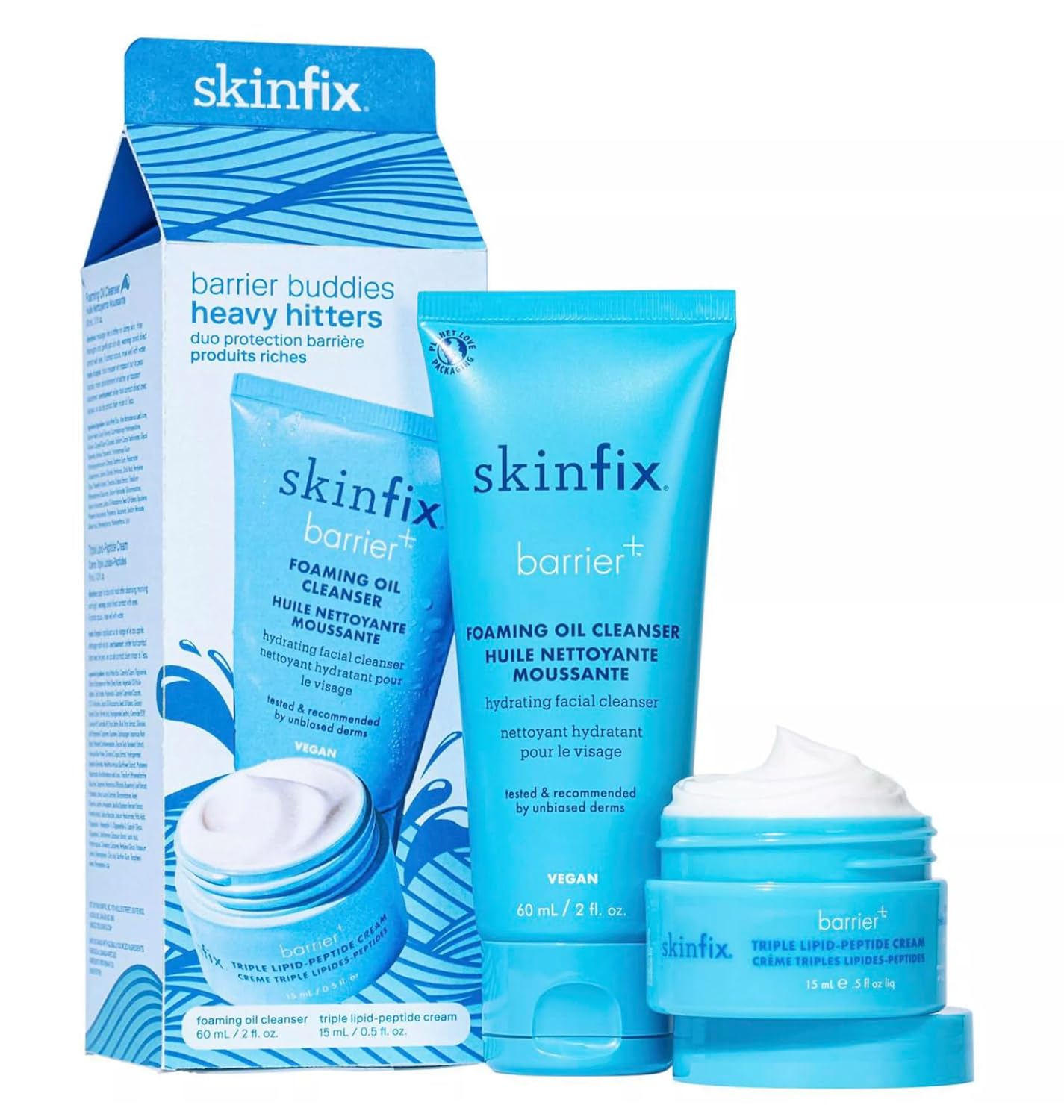 Skinfix Barrier Buddies: Heavy Hitters Cleanser + Triple Lipid-Peptide Cream Hydration Set NEW