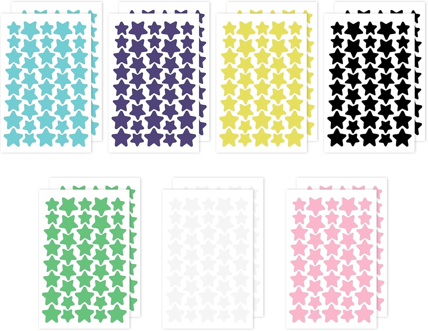 560 Pcs Star Face Pimple Patches 14Sheets 7 Colors Acne Star Spot Patches Spot Stickers for Face Treatment Absorbing Cover Invisible for Fast Acting Skincare